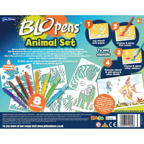 John Adams Blopens Animals Activity Set Create Fantastic Airbrush Pictures - Multicolour