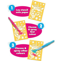 John Adams Blopens Sparkling Unicorn Activity Set Create Fantastic Airbrush Pictures - Multicolour