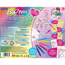 John Adams Blopens Sparkling Unicorn Activity Set Create Fantastic Airbrush Pictures - Multicolour