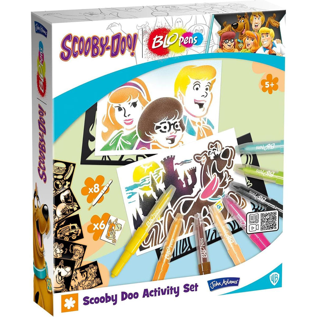 John Adams Blopens Scooby Doo Activity Set Blow Airbrush Effects ! - Multicolour