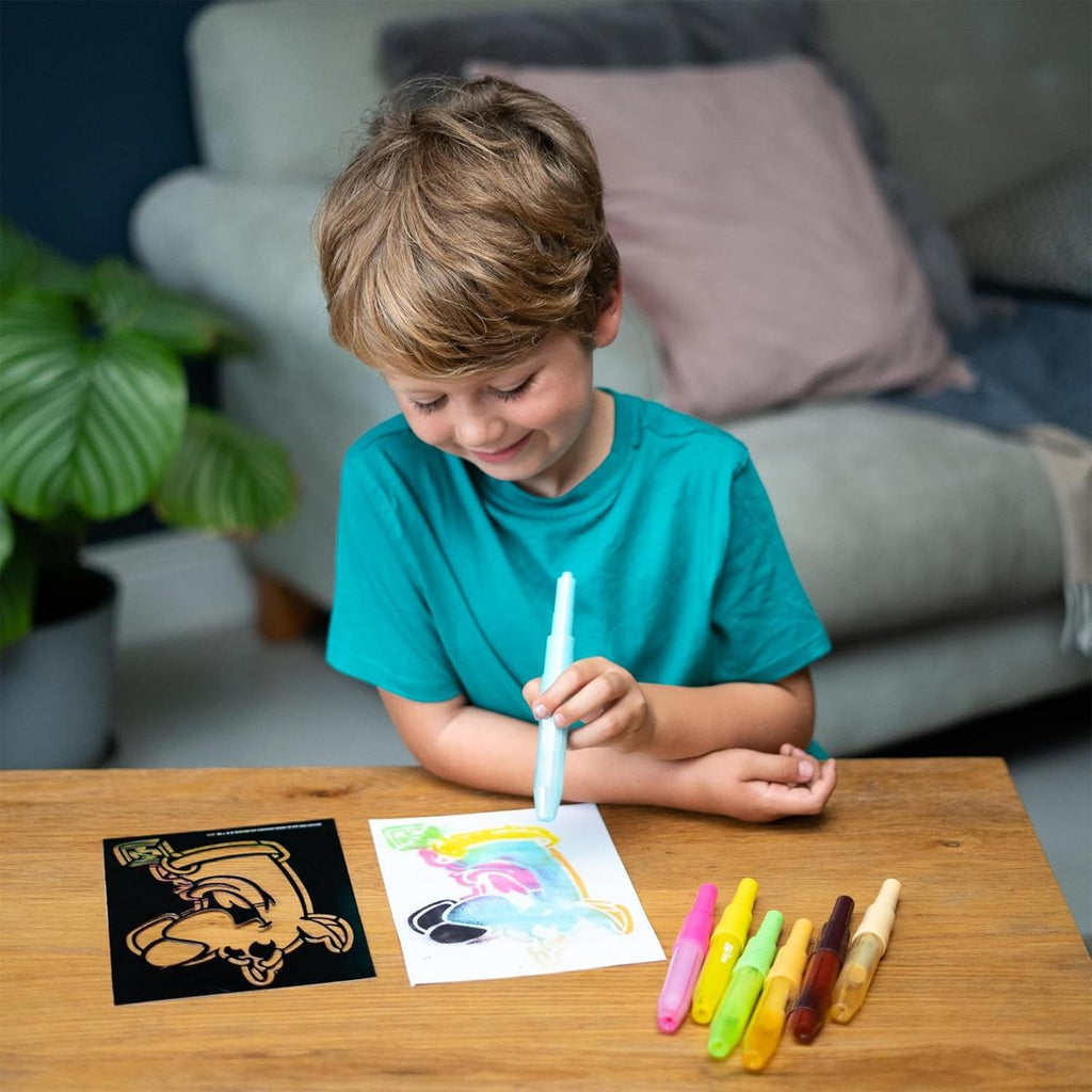 John Adams Blopens Scooby Doo Activity Set Blow Airbrush Effects ! - Multicolour
