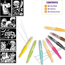 John Adams Blopens Scooby Doo Activity Set Blow Airbrush Effects ! - Multicolour