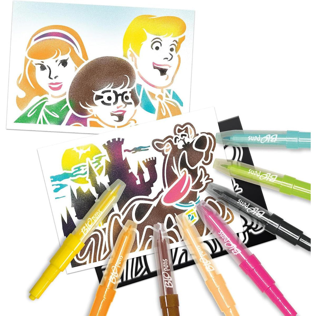 John Adams Blopens Scooby Doo Activity Set Blow Airbrush Effects ! - Multicolour
