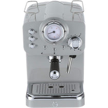 Swan Retro Pump Espresso Coffee Machine 1100 W 1.2 Litre - Grey