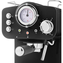 Swan Retro Pump Espresso Coffee Machine 1100 W 1.2 Litre - Black