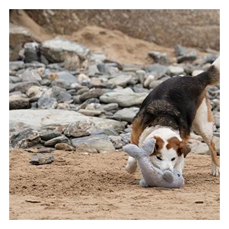 Petface Planet Wolly Whale Eco Friendly Plush Dog Toy