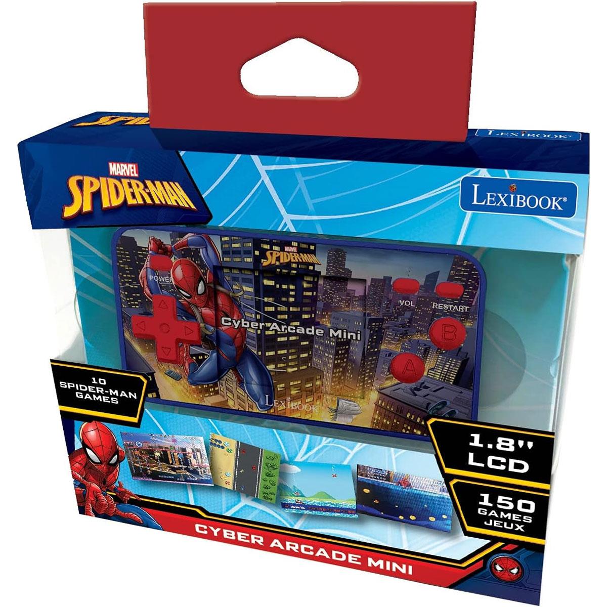 Lexibook Spider-Man Handheld Console Mini Cyber Arcade 150 Games - Red/Blue