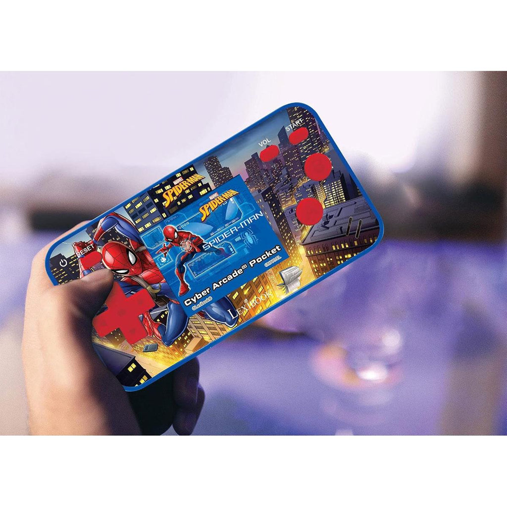 Lexibook Spider-Man Handheld Console Mini Cyber Arcade 150 Games - Red/Blue