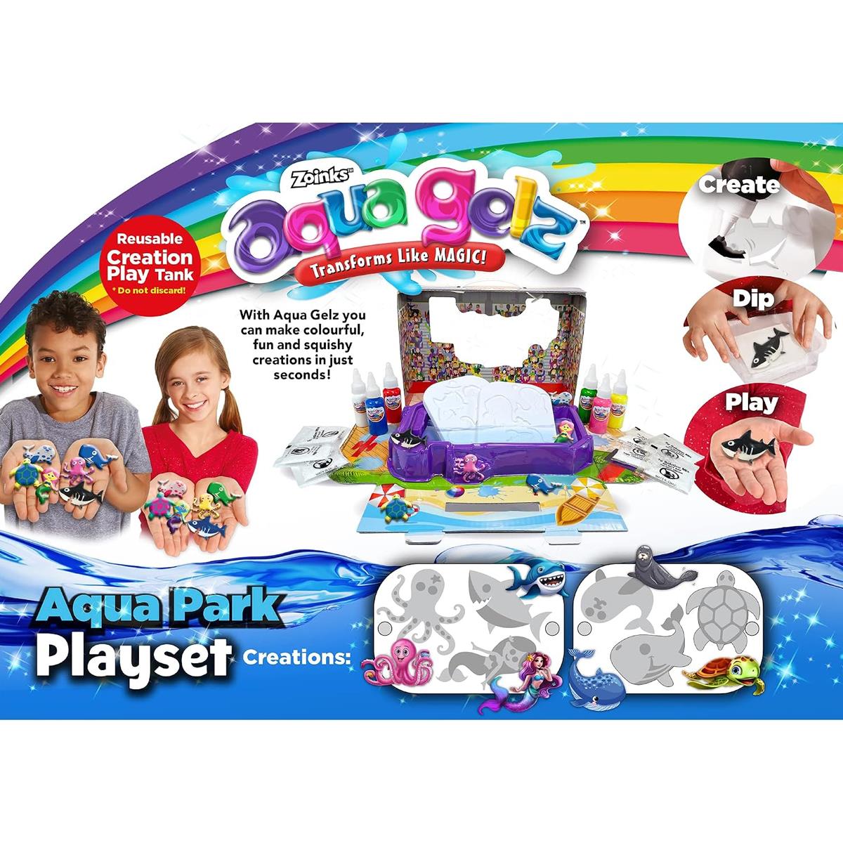 John Adams AquaGelz Aqua Park Playset Transforms Like MAGIC - Multicolour