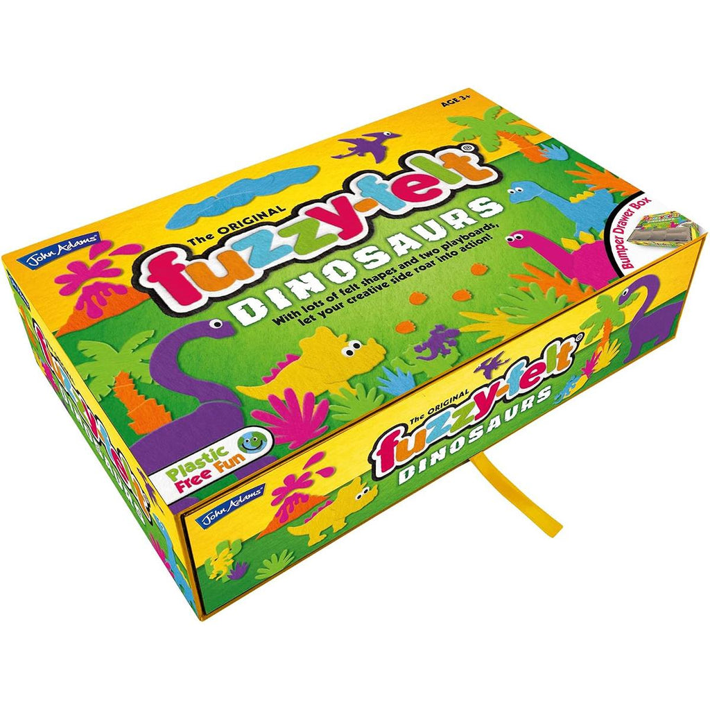 John Adams The Original Fuzzy Felt Dinosaur Set - Multicolour
