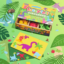 John Adams The Original Fuzzy Felt Dinosaur Set - Multicolour