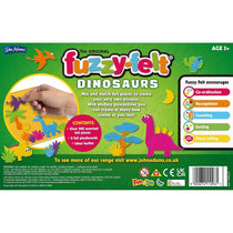 John Adams The Original Fuzzy Felt Dinosaur Set - Multicolour