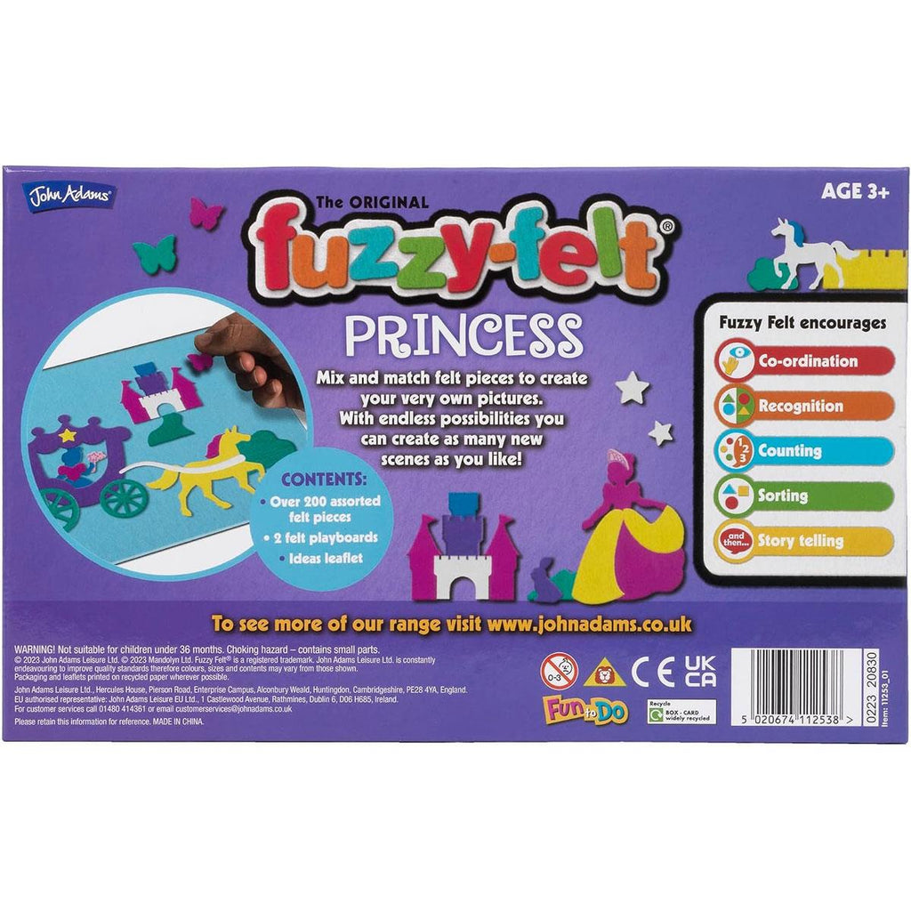John Adams The Original Fuzzy Felt Princess Drawer Set - Multicolour