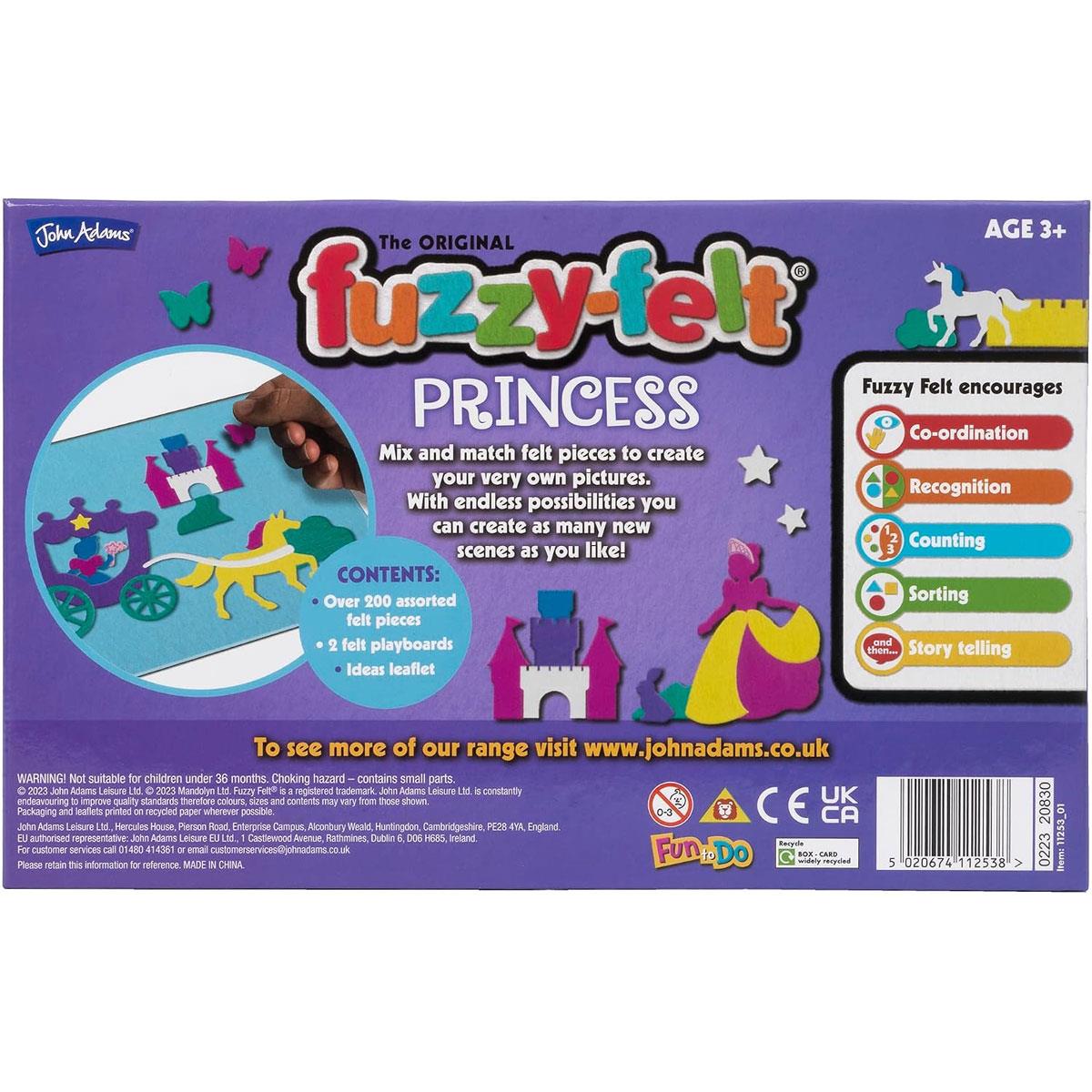 John Adams The Original Fuzzy Felt Princess Drawer Set - Multicolour