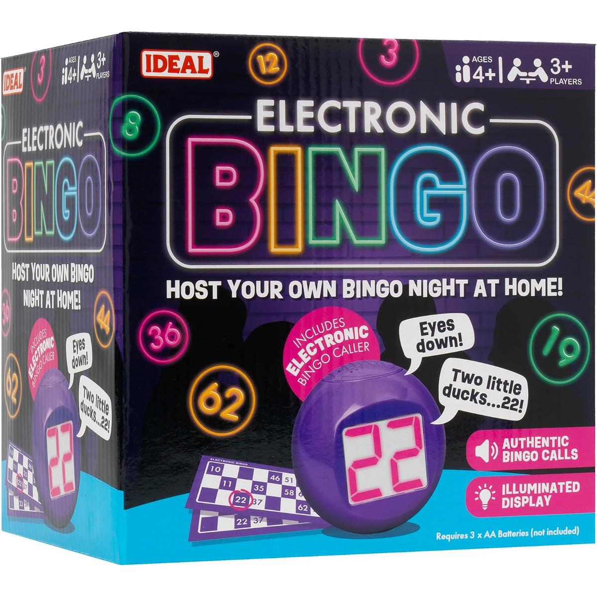 John Adams Ideal Bingo Electronic Host Your Own Bingo Night At Home ! - Multicolour