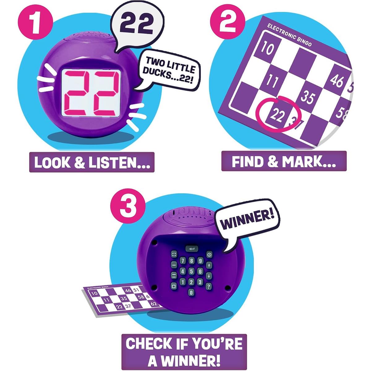 John Adams Ideal Bingo Electronic Host Your Own Bingo Night At Home ! - Multicolour