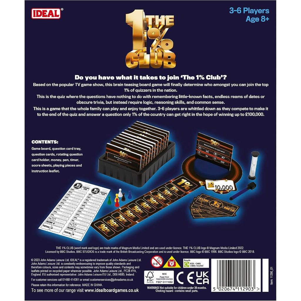 John Adams Ideal The 1% Club The Board Game - Multicolour