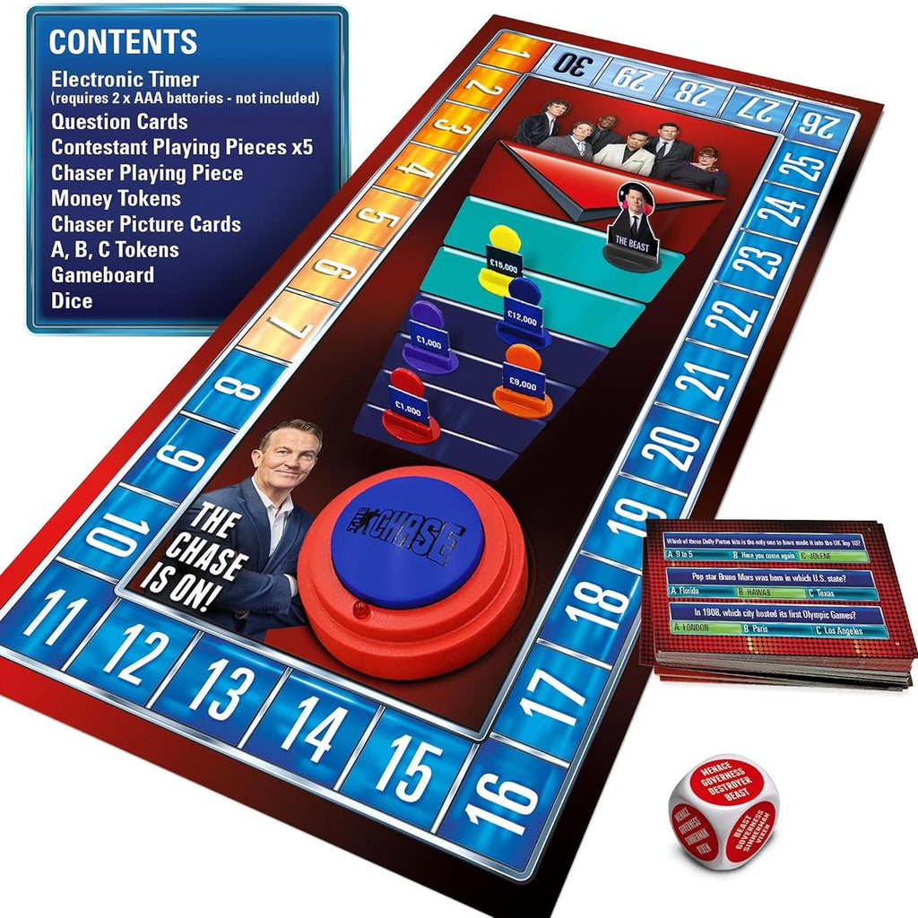 John Adams Ideal The Chase The Chase Is On ! Family TV Show Board Game - Multicolour