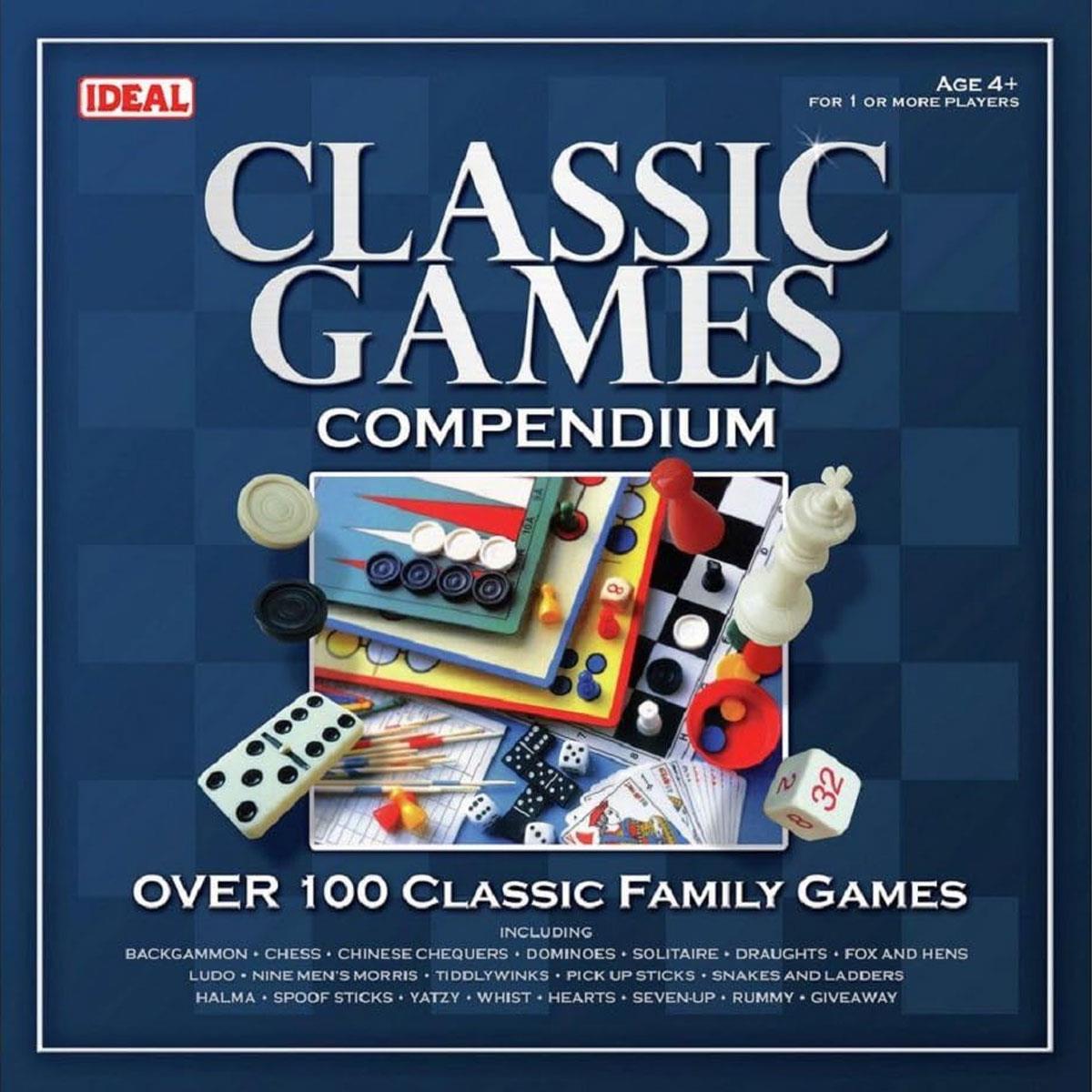 John Adams Ideal Classic Games Compendium Over 100 Classic Family Board Games - Multicolour