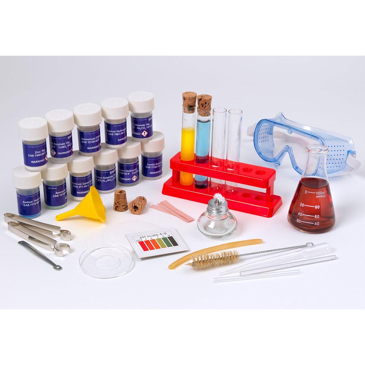 John Adams Chemistry Set 100 Amazing Experiments ! Safe Educational Fun Supports The National Curriculum Toys - Multicolour