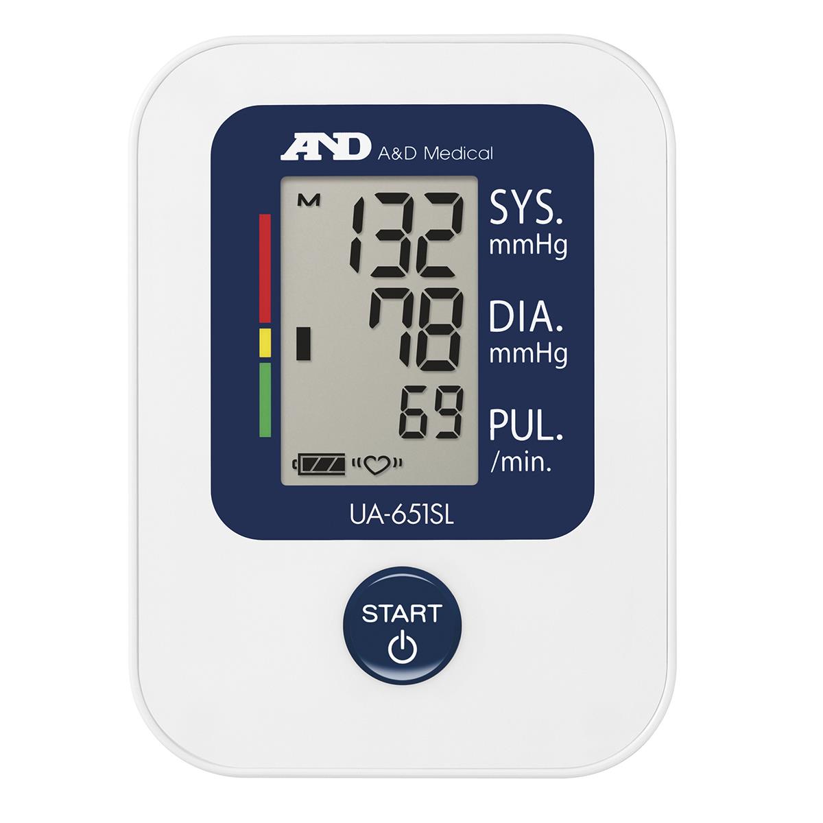 A&D Medical UA-651SL Digital Upper Arm Blood Pressure Monitor White With 23-37cm Large SlimFit Cuff