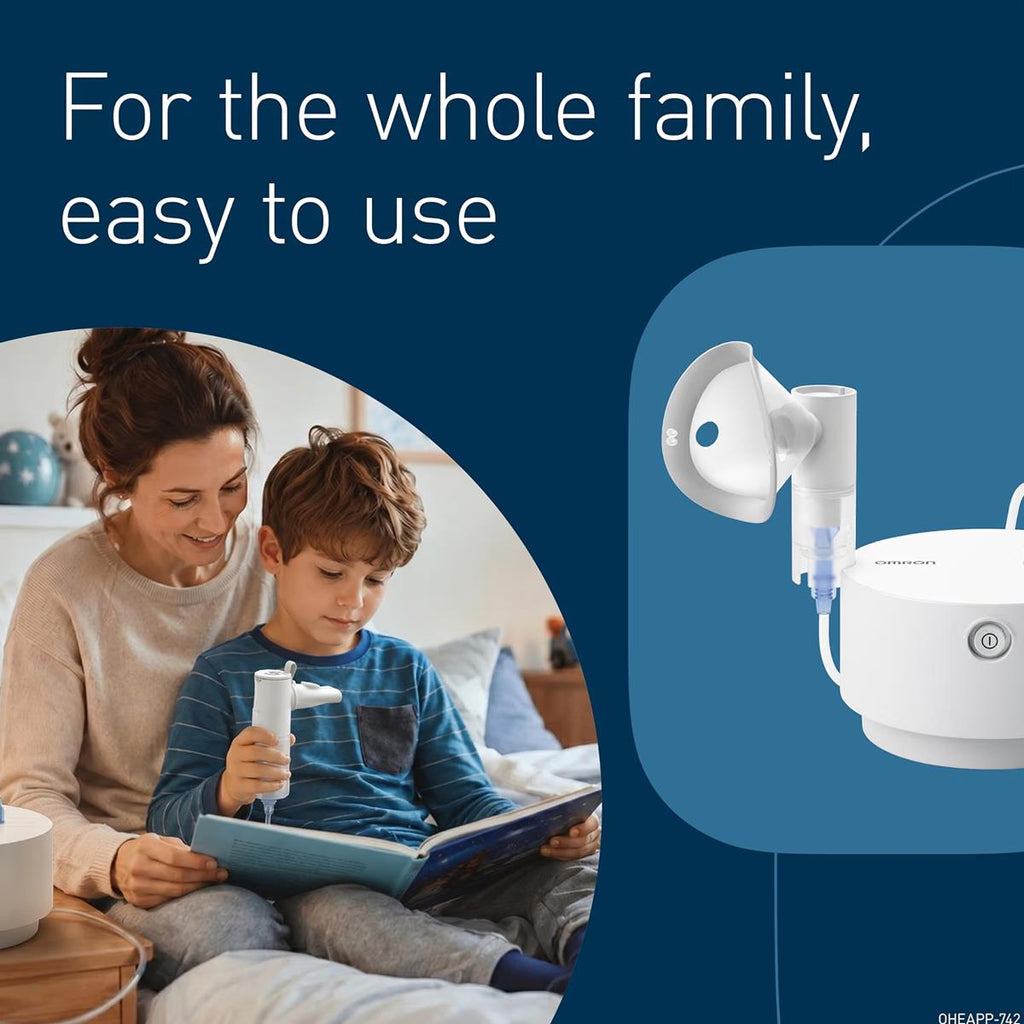 Omron Advanced All-In-One Nebuliser For Acute And Chronic Respiratory Conditions - White