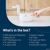 Omron Advanced All-In-One Nebuliser For Acute And Chronic Respiratory Conditions - White