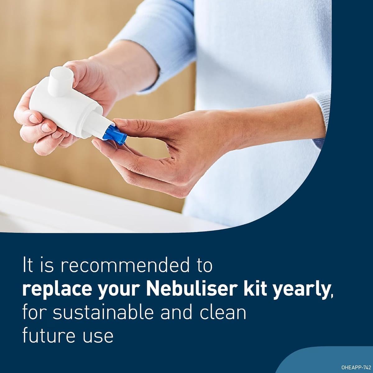 Omron Advanced All-In-One Nebuliser For Acute And Chronic Respiratory Conditions - White