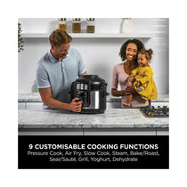 Ninja Foodi MAX 9-In-1 Multi-Cooker With 9 Cooking Functions Stainless Steel 1760W 7.5 Litres - Black