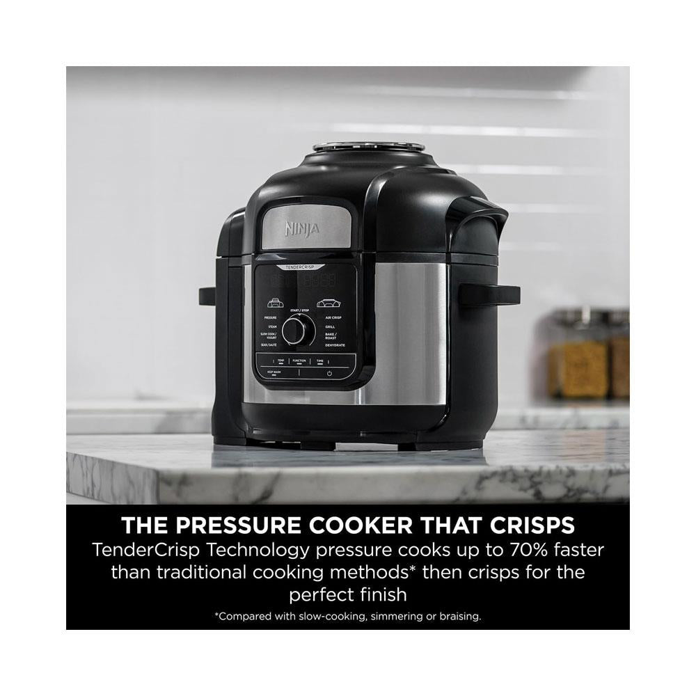 Ninja Foodi MAX 9-In-1 Multi-Cooker With 9 Cooking Functions Stainless Steel 1760W 7.5 Litres - Black