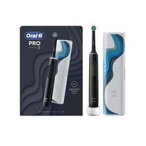 Oral-B Pro Series 3 Electric Rechargeable Toothbrush With Travel Case 3 Cleaning Modes Exclusive Design Edition - Black