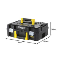 Stanley FatMax PRO-STACK Shallow Tool Box Max Capacity 30kg 13.5 Litres 1-71-966 - Black