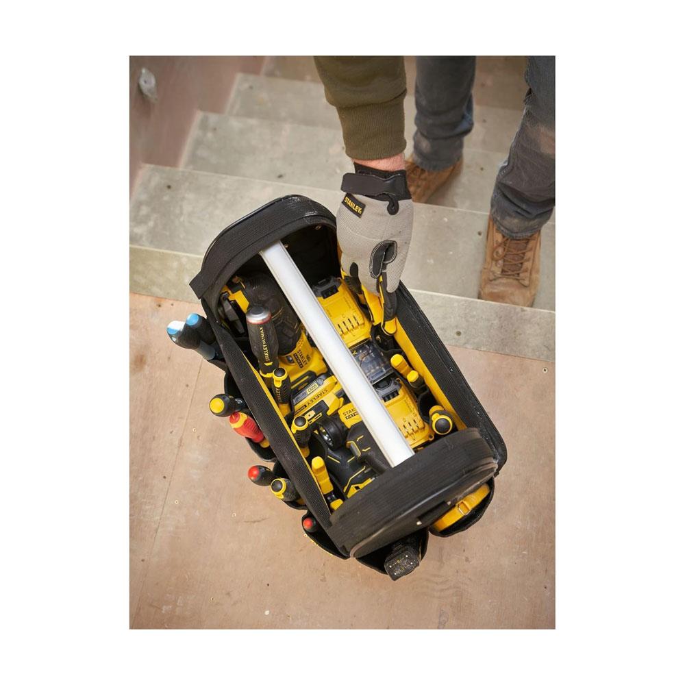 Stanley FatMax PRO-STACK Soft Open Tote Max Capacity 30kg 45 x 35 x 25cm 1-76-261 - Black
