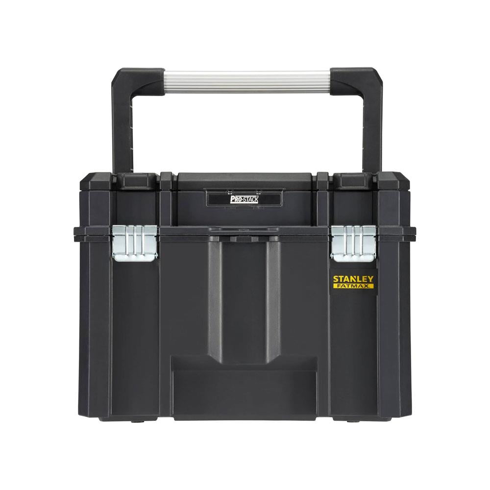 Stanley FatMax PRO-STACK Organiser Top Deep Box Max Capacity 30kg 22.2 Litres 1-75-796 - Black