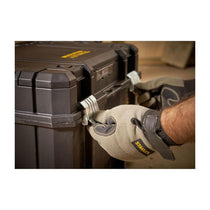 Stanley FatMax PRO-STACK Organiser Top Deep Box Max Capacity 30kg 22.2 Litres 1-75-796 - Black
