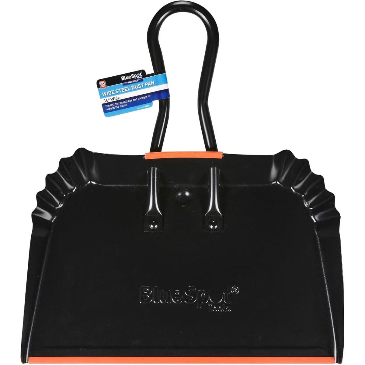 Blue Spot Tools 16 Inch Wide Steel Dust Pan - Black Secondary image