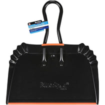 Blue Spot Tools 16 Inch Wide Steel Dust Pan - Black