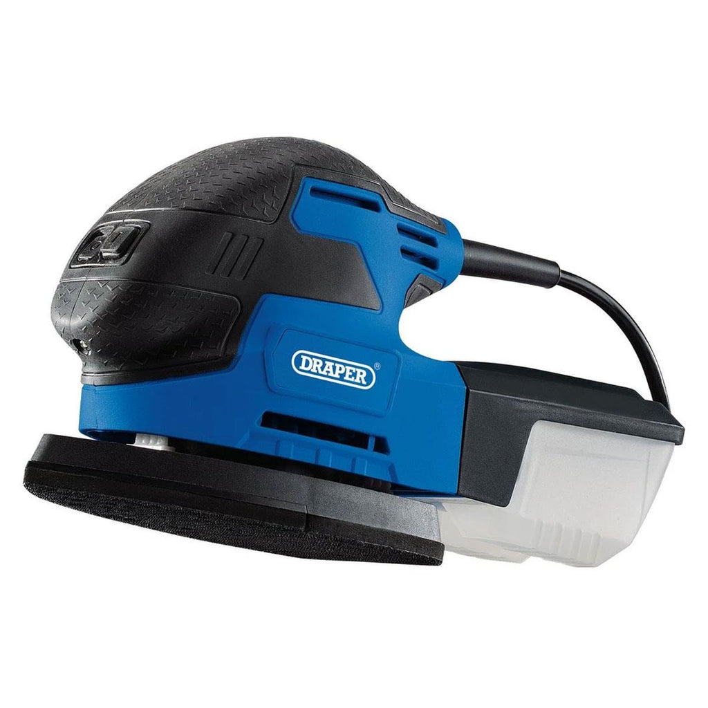 Draper Tri-Base Detail Sander 220W 230V - Blue