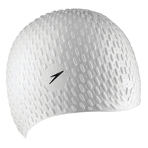 Speedo Bubble Cap Adult Size Active+ Swimming Cap - White