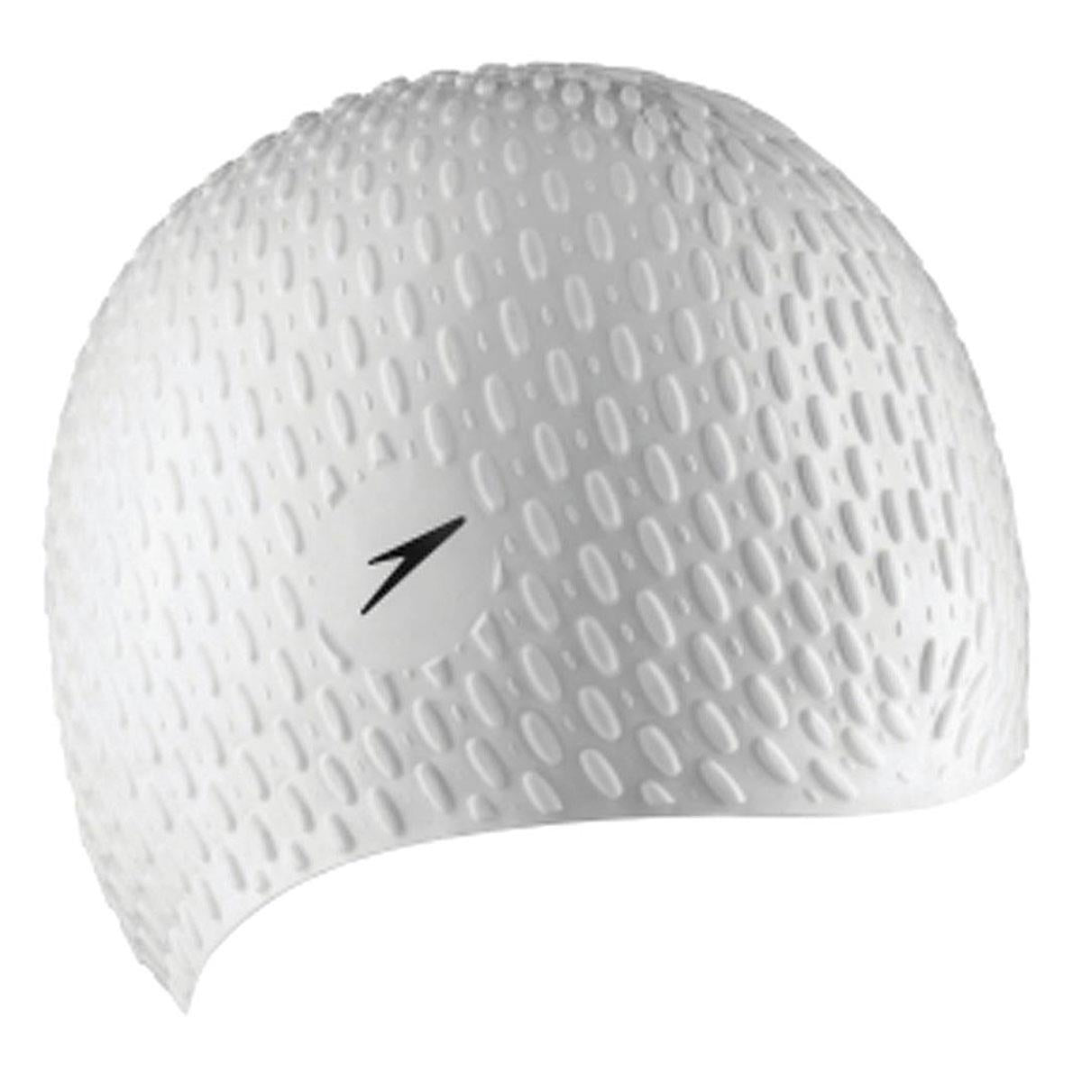 Speedo Bubble Cap Adult Size Active+ Swimming Cap - White