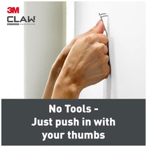 3M CLAW Drywall Plasterboard Picture Hanger Wall Hooks Heavy Duty Stainless Steel Mirror Frame Mounting System Steel Color 20kg Capacity 2 Pack