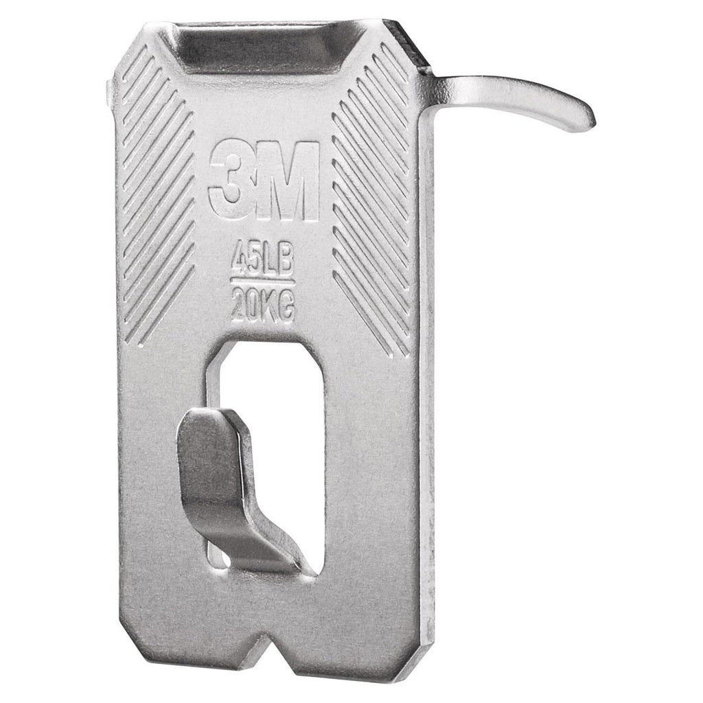 3M CLAW Drywall Plasterboard Picture Hanger Wall Hooks Heavy Duty Stainless Steel Mirror Frame Mounting System Steel Color 20kg Capacity 2 Pack