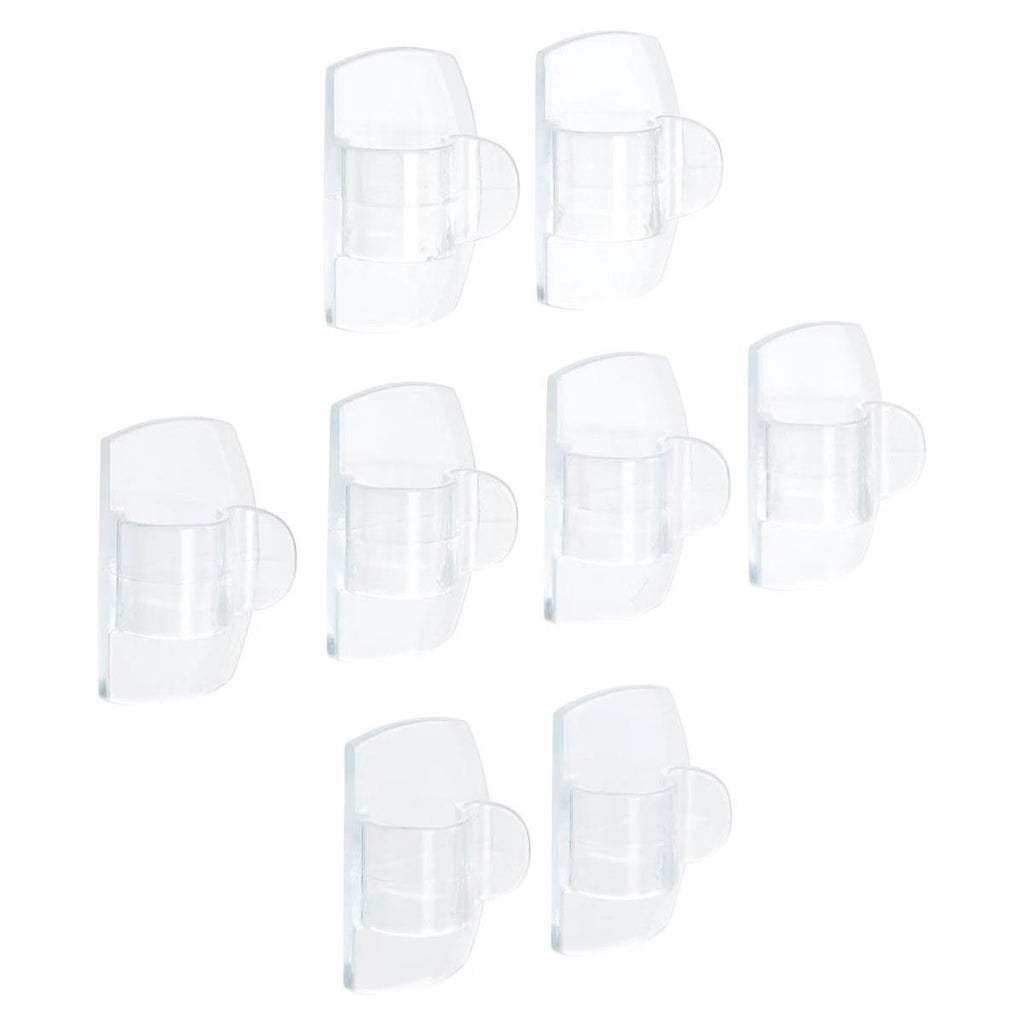 3M Command Outdoor Clips 16 Mini Hooks with 20 Strips Clear Transparent Damage-Free Hanging Fairy Lights