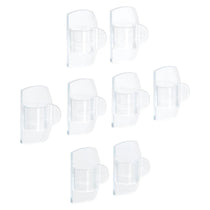 3M Command Outdoor Clips 16 Mini Hooks with 20 Strips Clear Transparent Damage-Free Hanging Fairy Lights