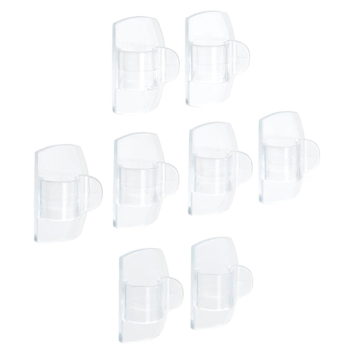 3M Command Outdoor Clips 16 Mini Hooks with 20 Strips Clear Transparent Damage-Free Hanging Fairy Lights