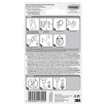 3M Command Outdoor Clips 16 Mini Hooks with 20 Strips Clear Transparent Damage-Free Hanging Fairy Lights
