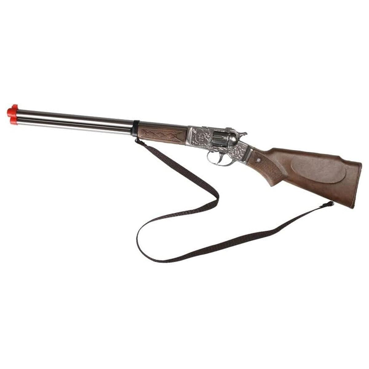 Peterkin Classic Gonher 8 Shot Rifle Gun Toy Diecast Metal Pretend Roleplay Toys - Multicolour