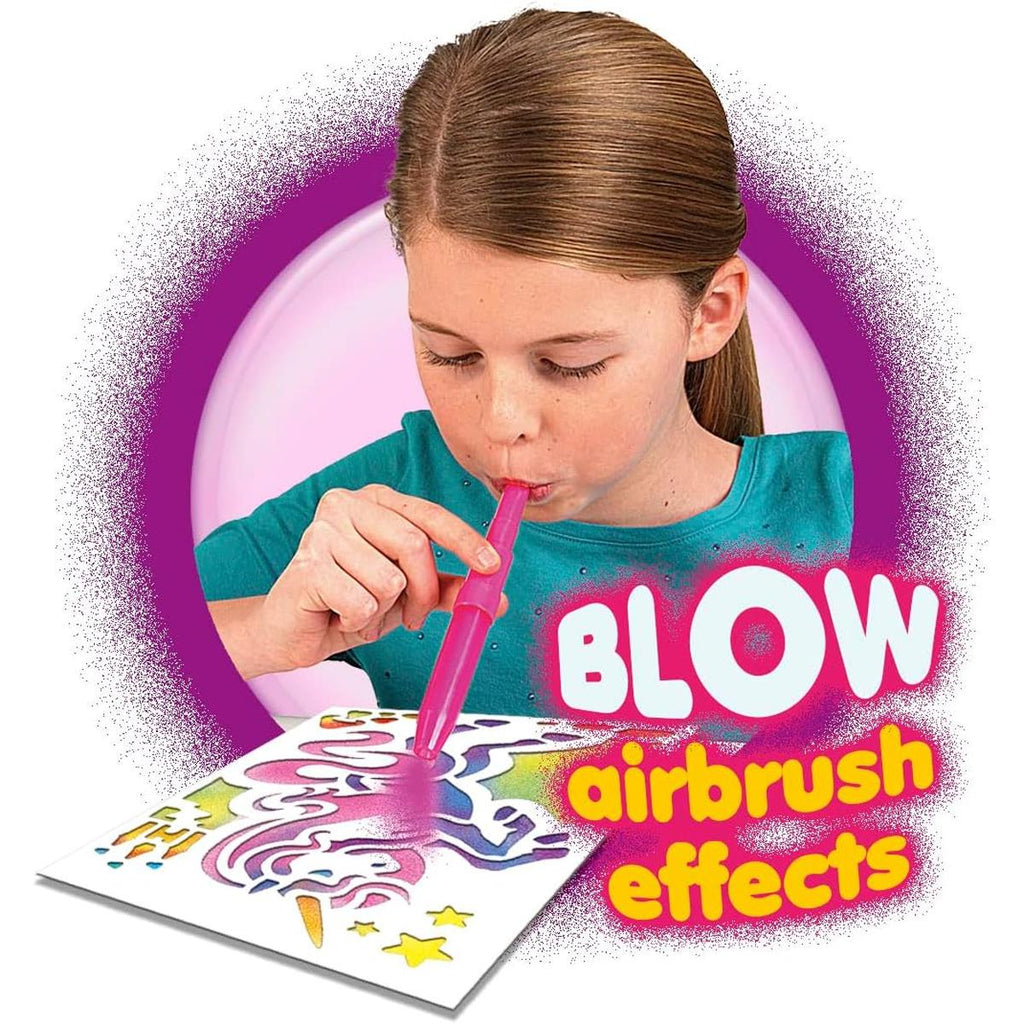 John Adams BLOpens Fantasy Studio Create Fantastic Airbrush Pictures Kids Creative Art Kit Fun Painting Set Multicolour