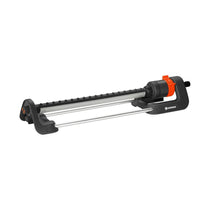 Gardena Oscillating Sprinkler Aqua L 120-280m² Area Coverage 8m-18m Range of Spray - Black/Orange