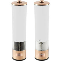 Tower Electric Salt And Pepper Mills Stainless Steel - Rose Gold And White